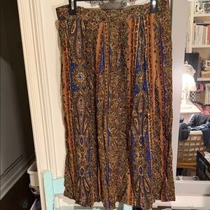 Koret Bohemian Paisley Print Skirt